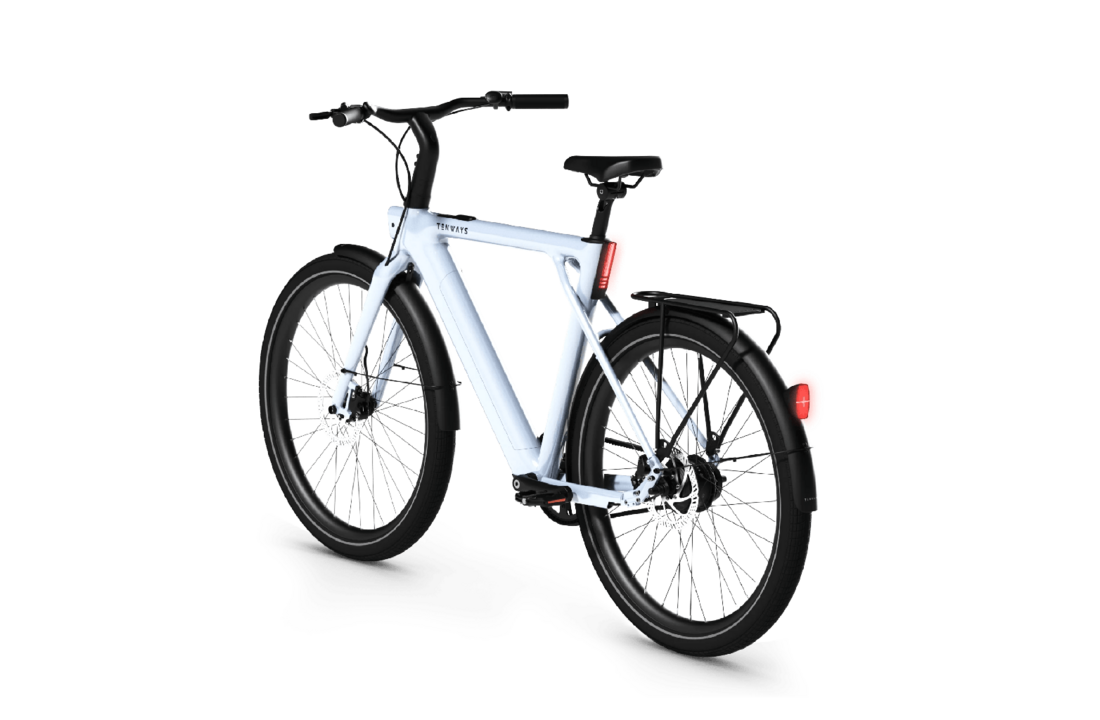 Tenways CGO009 Special Edition E-bike - 374 Wh Heren - Ice Blue