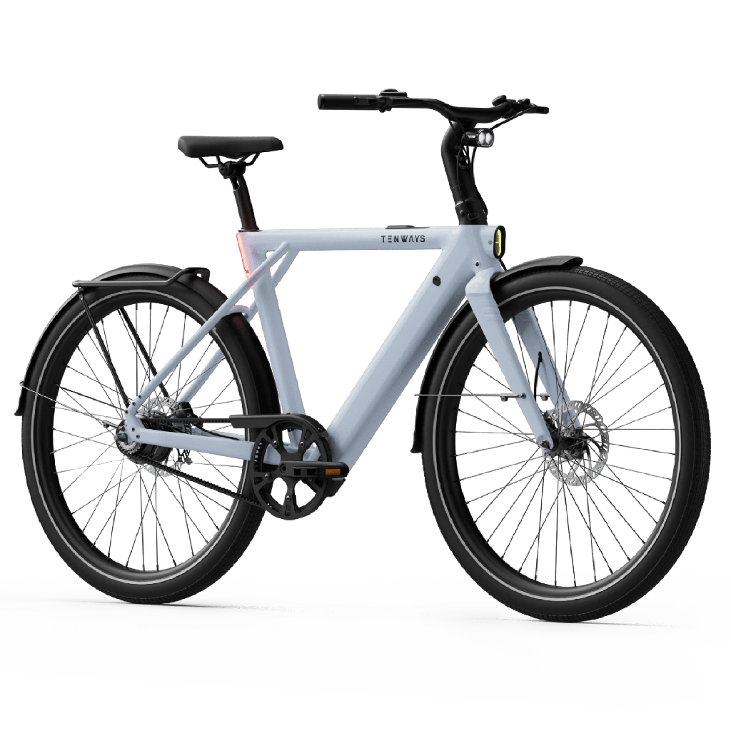 Tenways CGO009 Special Edition E-bike - 374 Wh Heren - Ice Blue