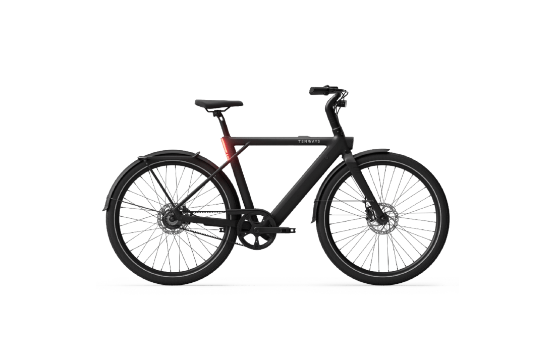 Tenways CGO009 Special Edition E-bike - 374 Wh -Heren - Midnight Black
