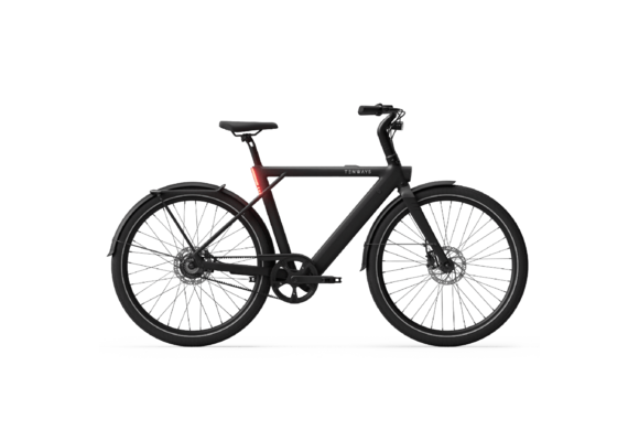 Tenways CGO009 Special Edition E-bike - 374 Wh -Heren - Midnight Black