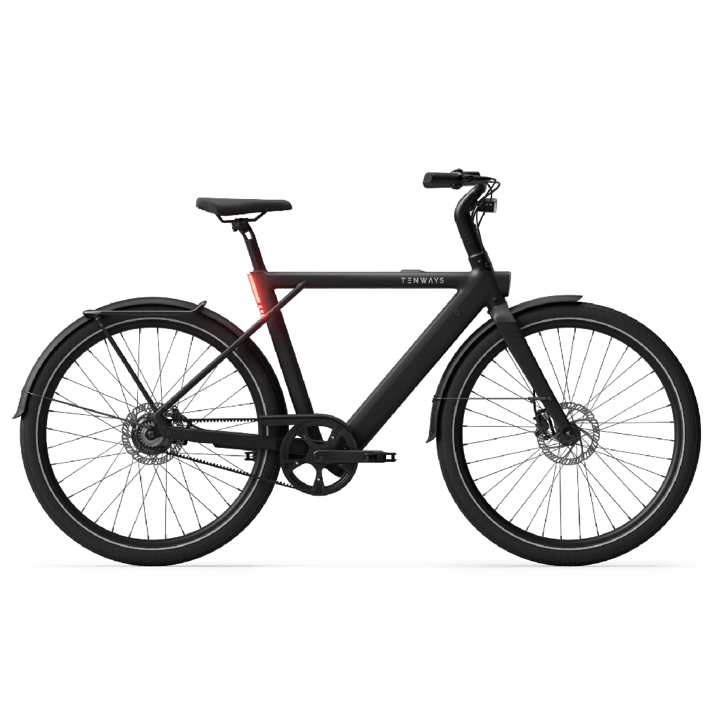 Tenways CGO009 Special Edition E-bike - 374 Wh -Heren - Midnight Black