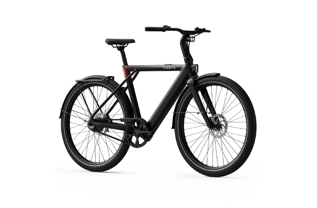 Tenways CGO009 Special Edition E-bike - 374 Wh -Heren - Midnight Black
