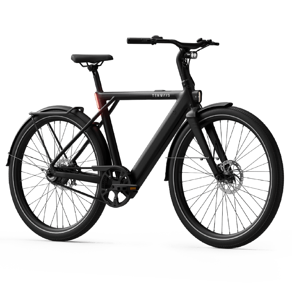 Tenways CGO009 Special Edition E-bike - 374 Wh -Heren - Midnight Black
