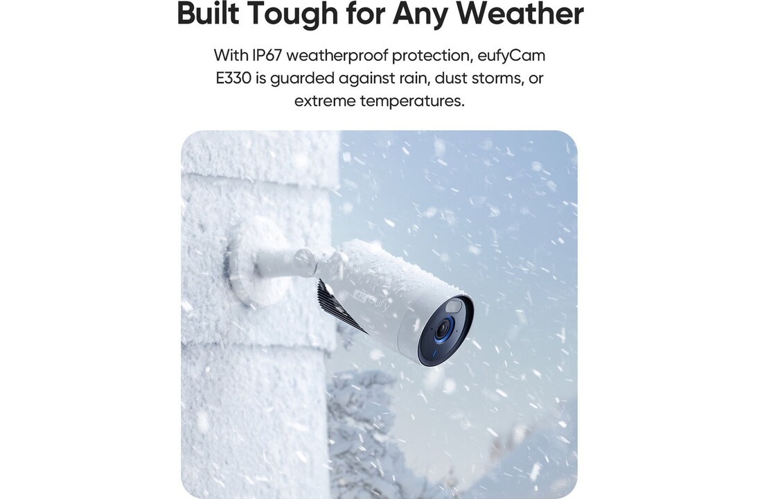 Eufy eufyCam E330 2-Cam Kit (2 camera's + HomeBase 3) - Beveiligingscamera