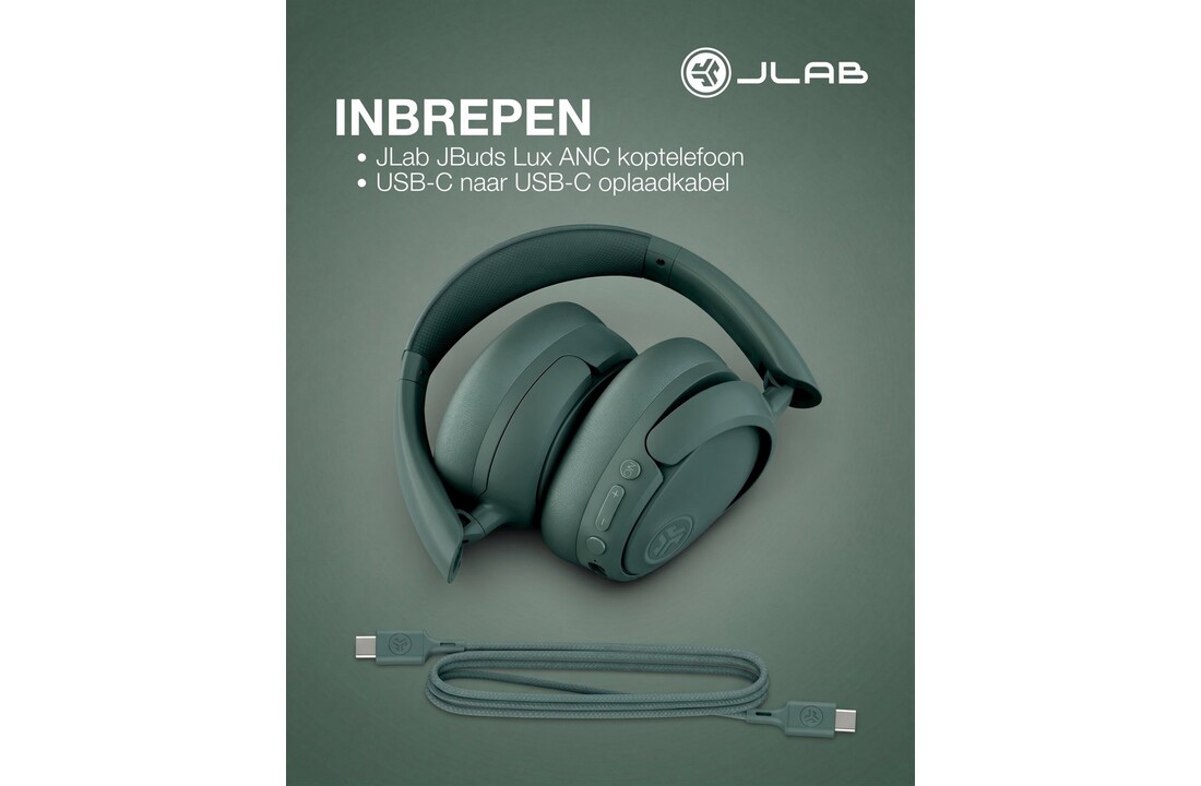 JLab Lux ANC Groen - Draadloze koptelefoon
