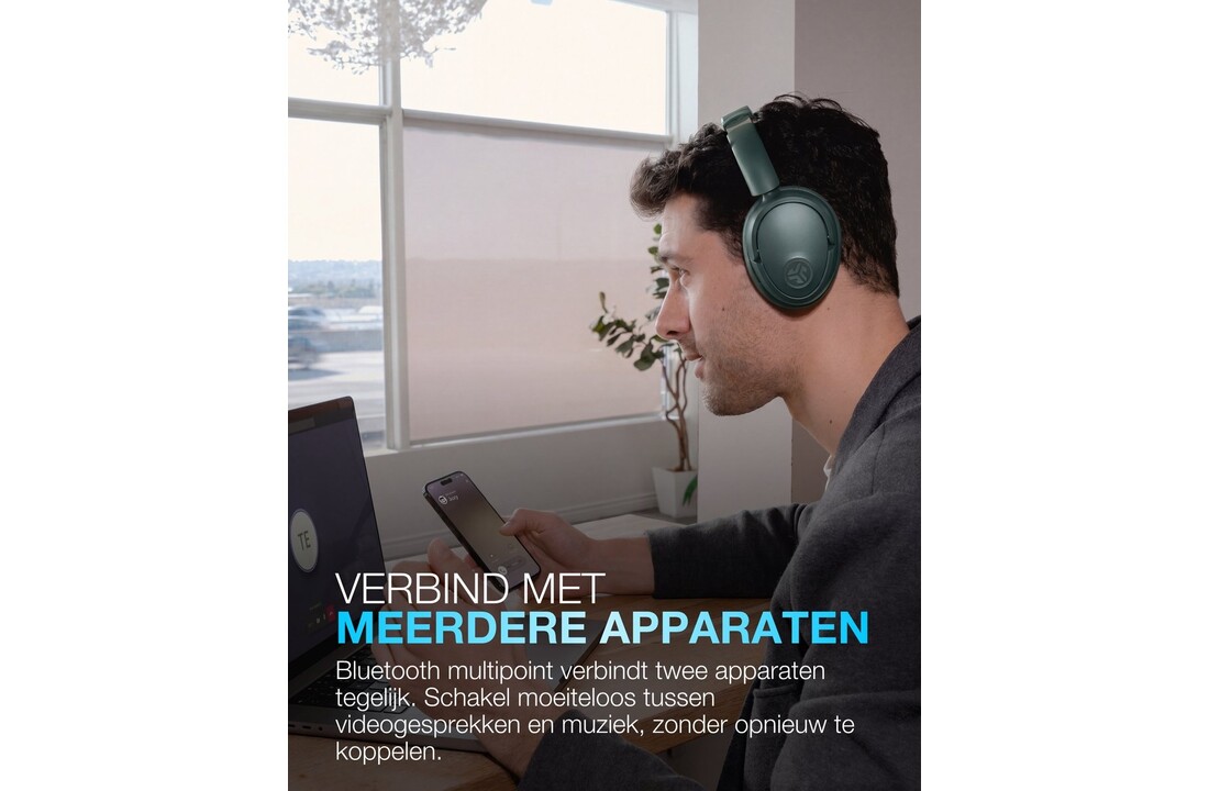 JLab Lux ANC Groen - Draadloze koptelefoon