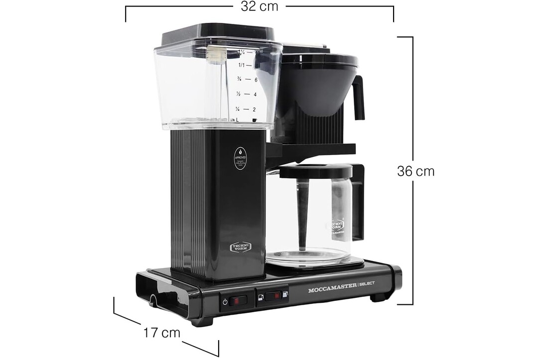 Moccamaster KBG Select (Black) - Koffiezetapparaat