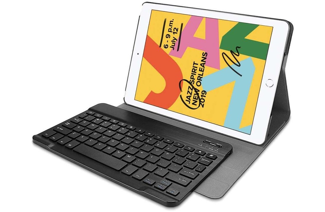 Just In Case Just in Case Premium Bluetooth Keyboard - Apple iPad 10.2 - Zwart - Tablethoes