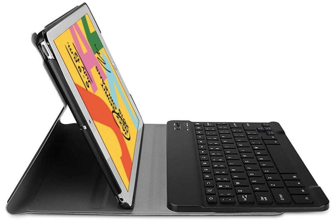 Just In Case Just in Case Premium Bluetooth Keyboard - Apple iPad 10.2 - Zwart - Tablethoes