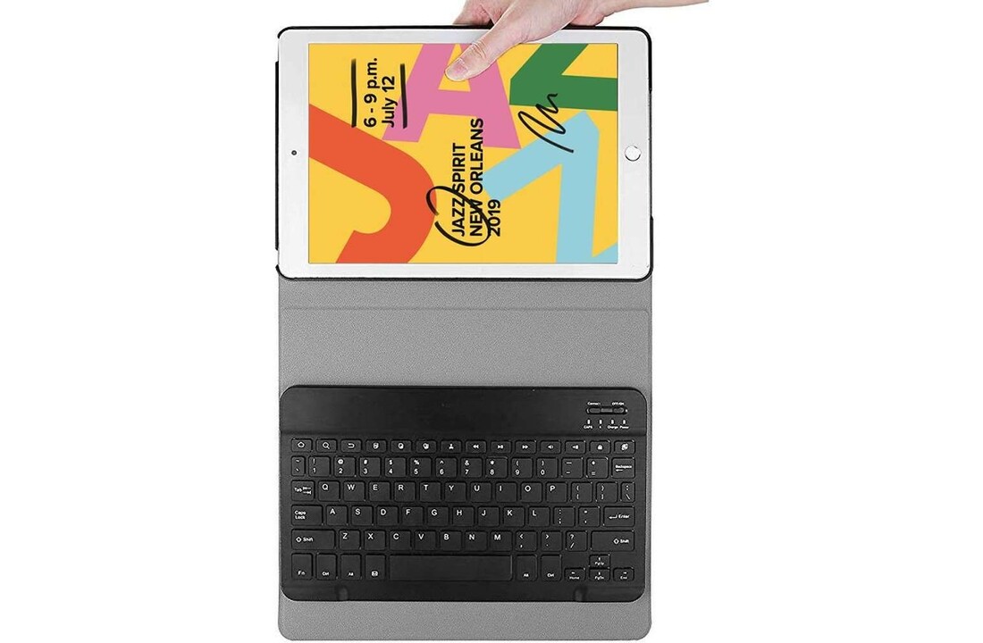 Just In Case Just in Case Premium Bluetooth Keyboard - Apple iPad 10.2 - Zwart - Tablethoes