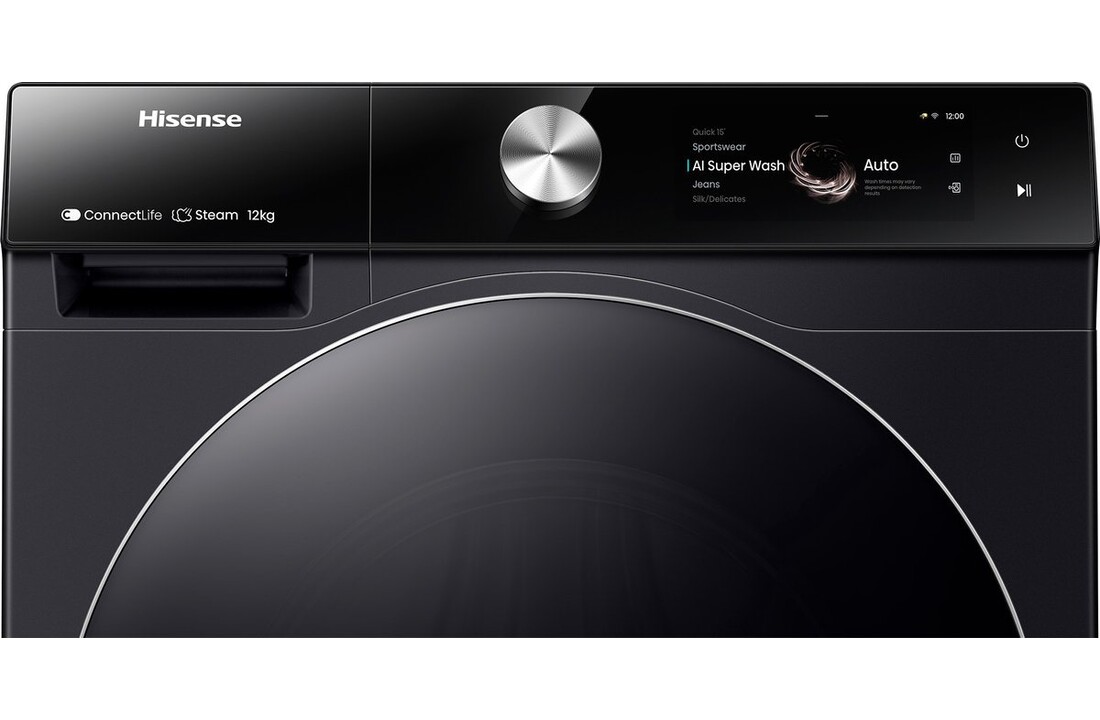 Hisense WF7S1247BB - Wasmachine
