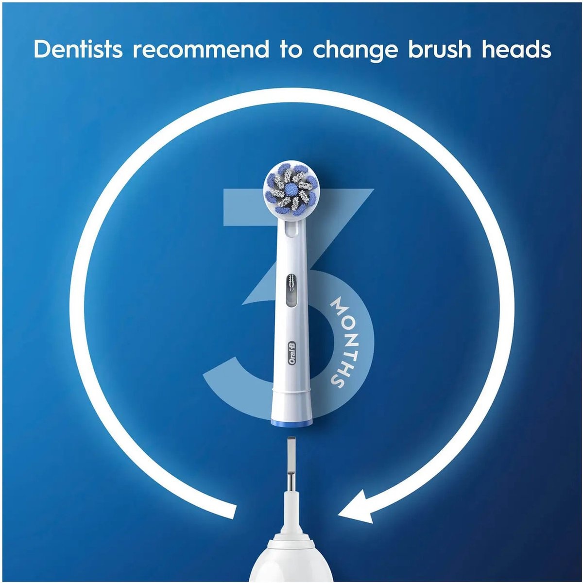 Oral-B Pro 3 3300 Sensitive Clean Wit - Elektrische tandenborstel