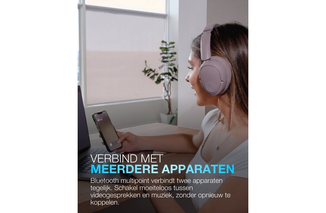 JLab Lux ANC Paars - Draadloze koptelefoon