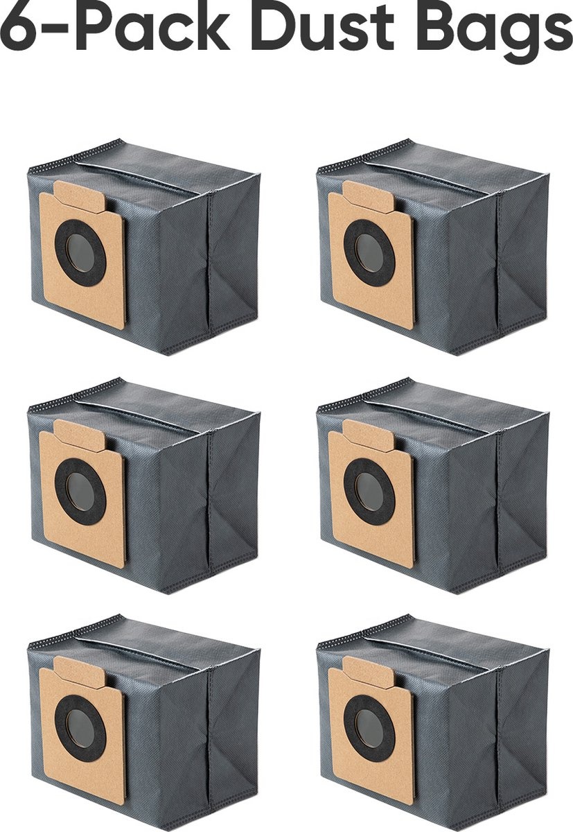 Eufy antibacteriële en geurverdrijvende stofzak voor X8 Pro-serie + X10 (6 stuks) - Stofzuigerzakken