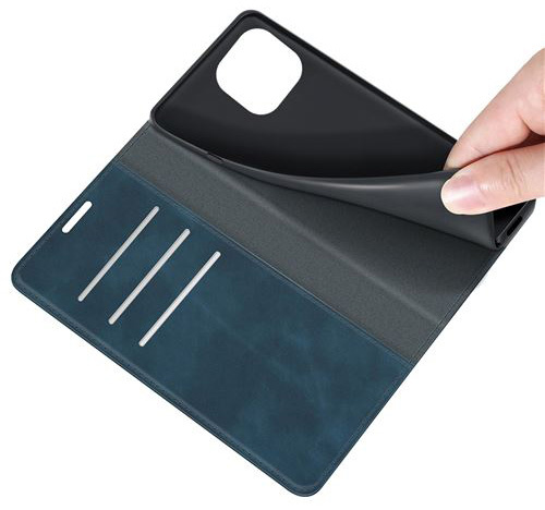 Just in Case Wallet Magnetic hoesje Blauw voor iPhone 14 - Telefoonhoesje