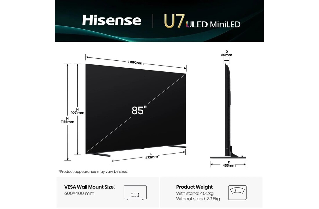 Hisense 85U79Q - Mini-LED TV