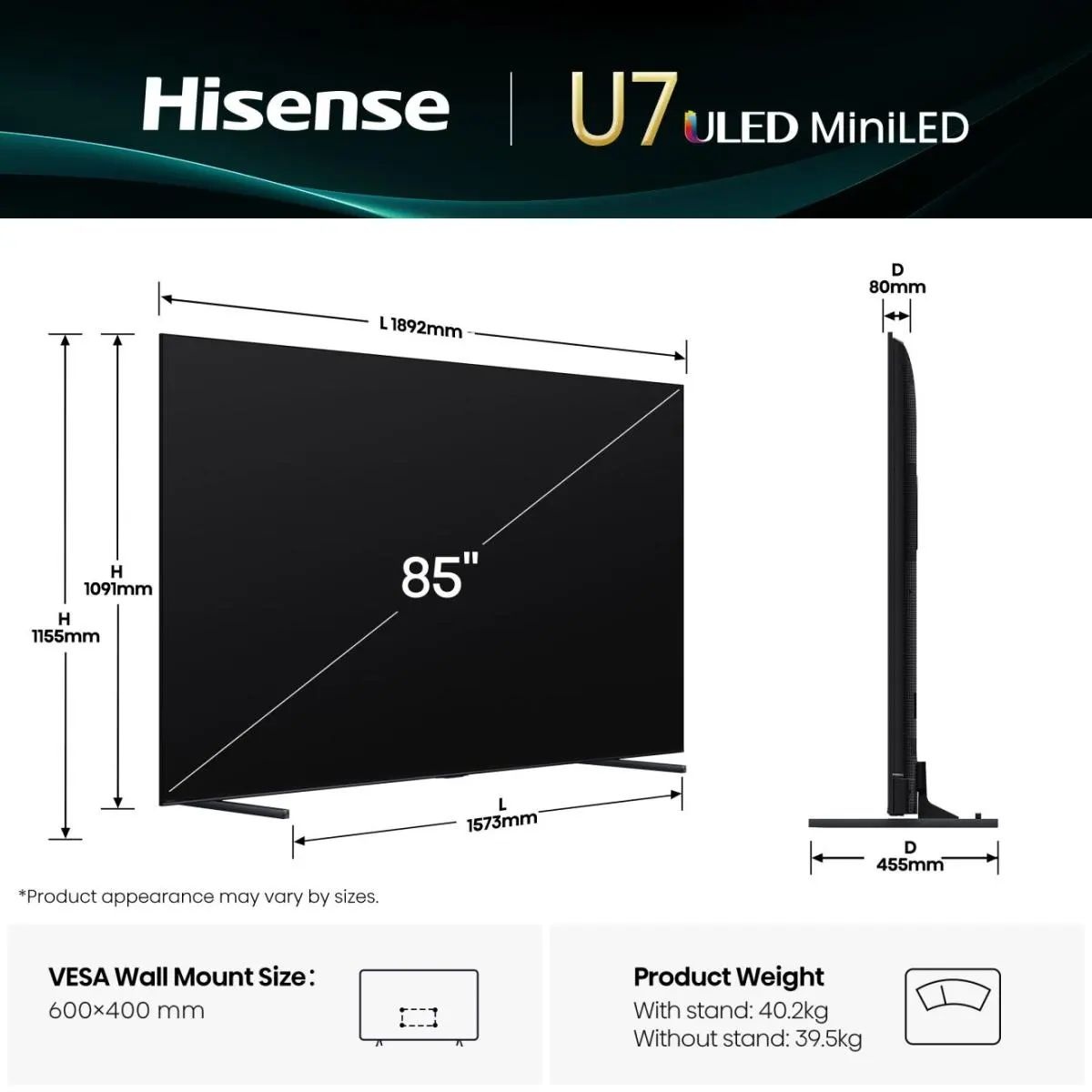 Hisense 85U79Q - Mini-LED TV