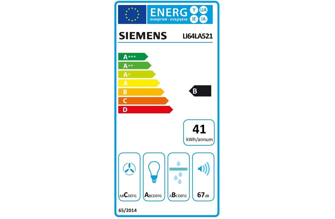 Siemens LI64LA521 - Vlakscherm afzuigkap