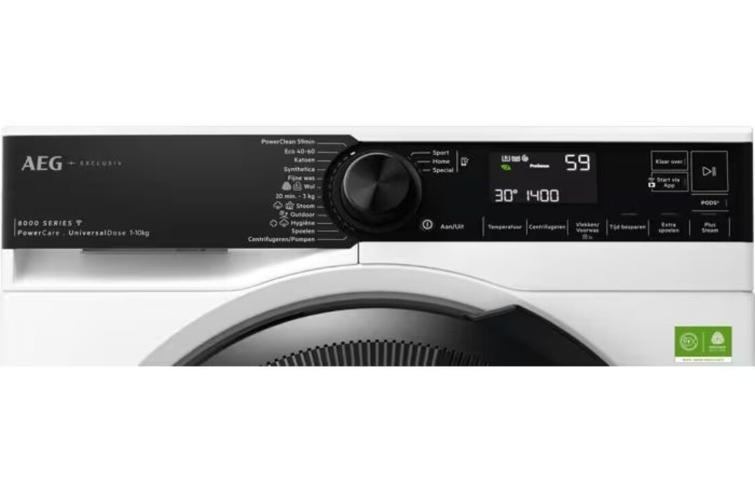 AEG LR86LEIPZIG 8000 PowerCare - Wasmachine