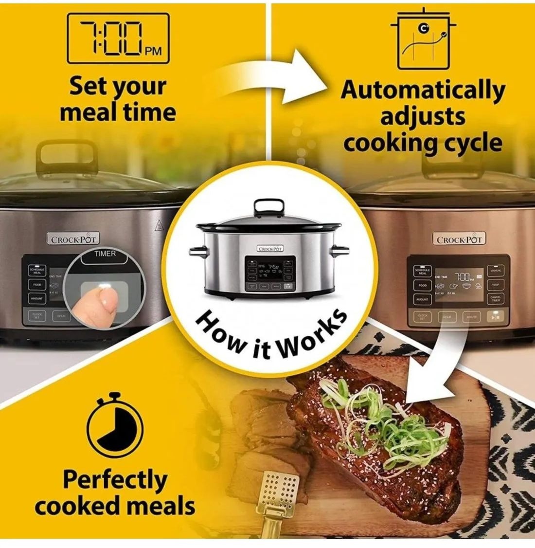 Crock-Pot CR066 Time Select - Stoomkoker