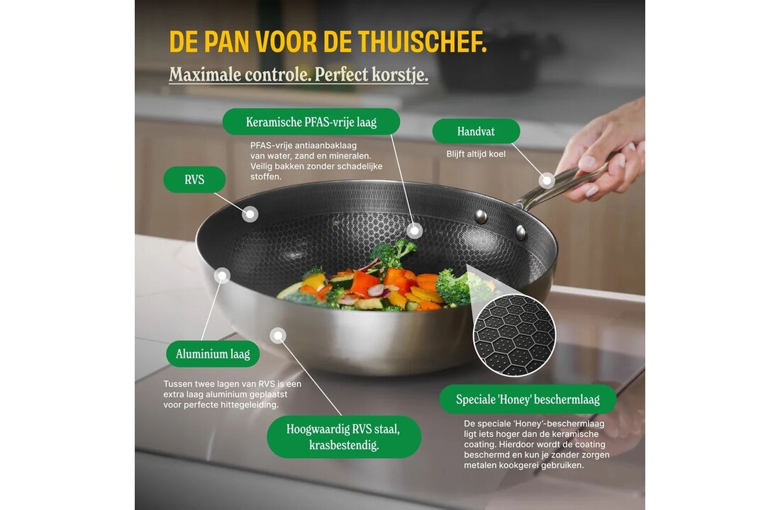 Cook & Pan Honey Kookpan 24 cm