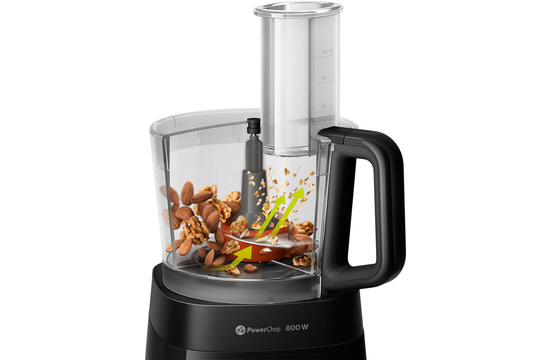 Philips HR7510/10 Zwart - Foodprocessor