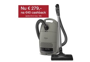 Miele Guard M1 Silence Casagrijs - Stofzuiger met zak.