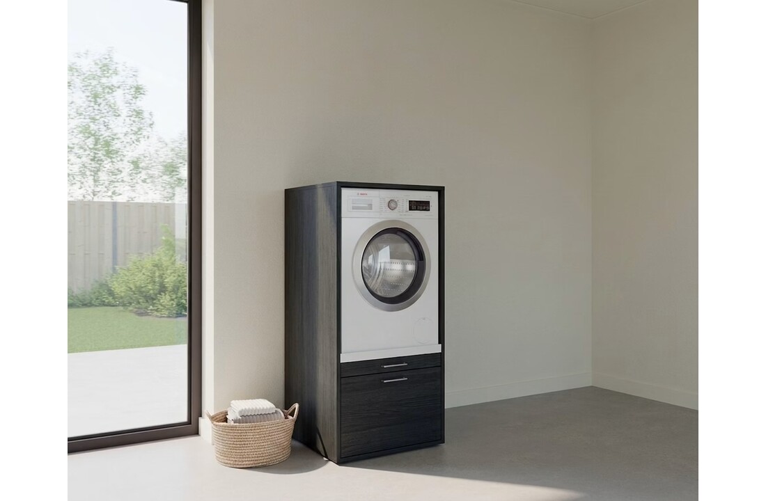 Wastoren wasmachine kast WSCS1462-S original 2.1 - zwart eiken.