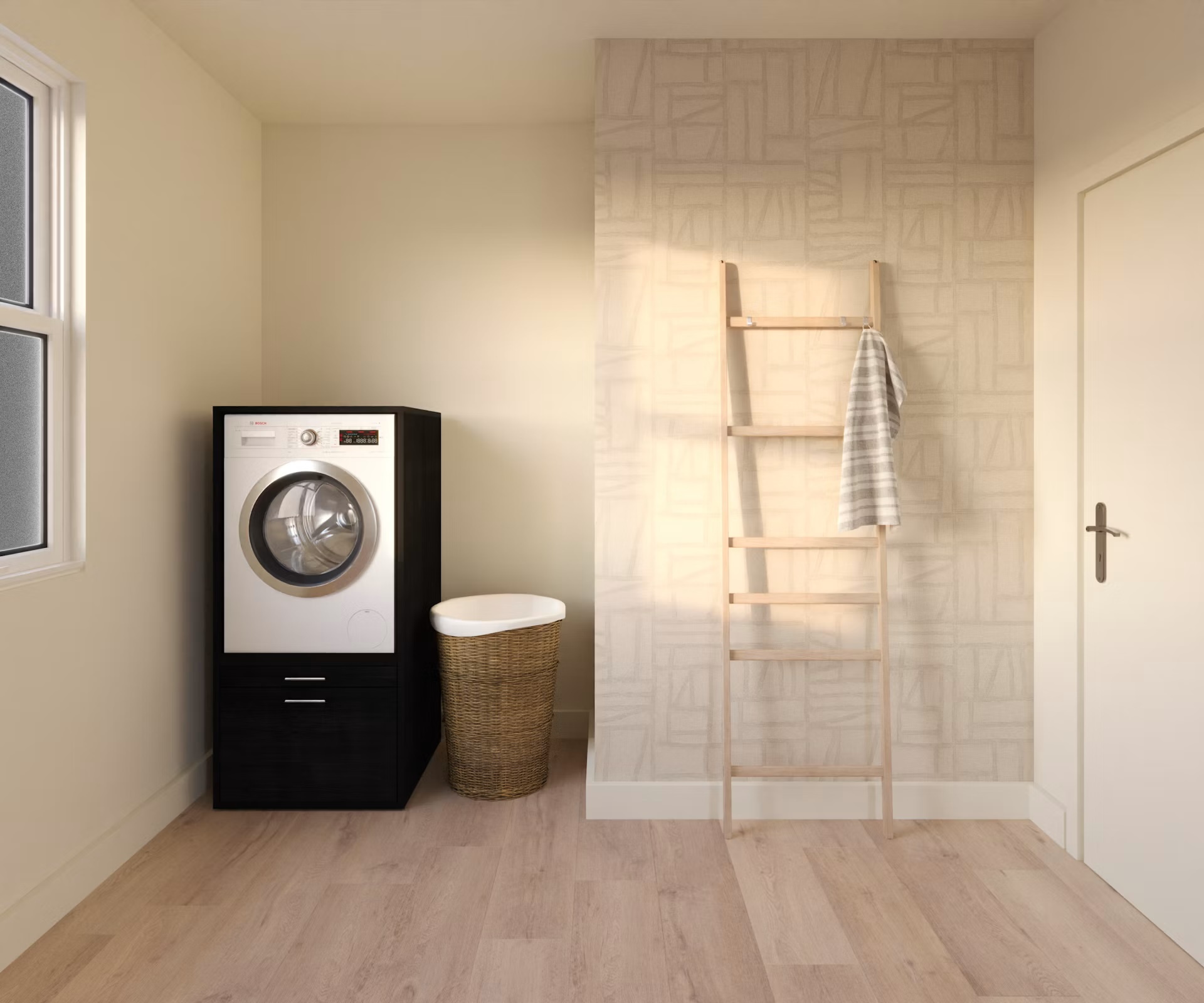Wastoren wasmachine kast WSCS1462-S original 2.1 - zwart eiken.