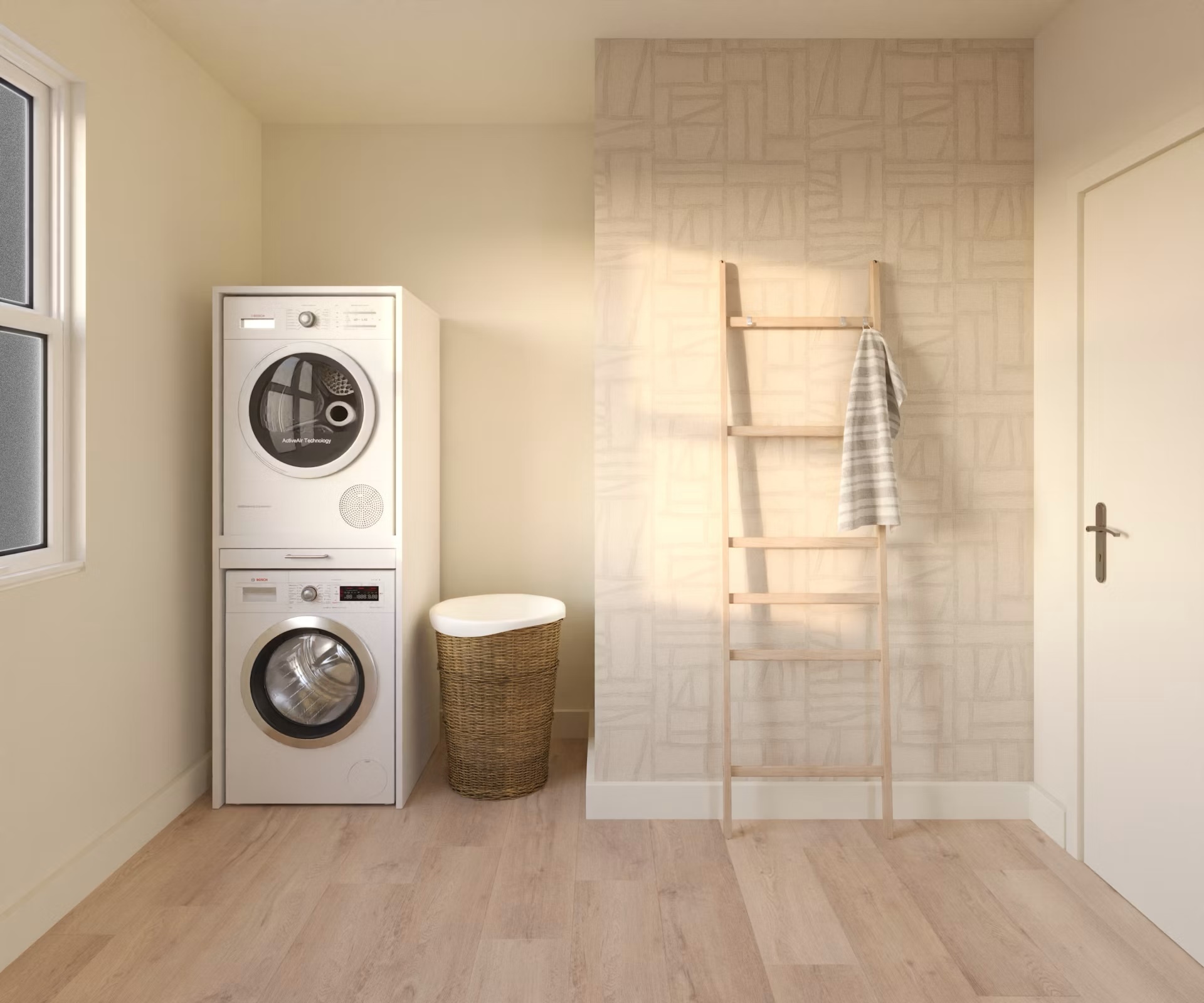 Wastoren wasmachine kast WSTT185 Slimline 3.0 - wit.