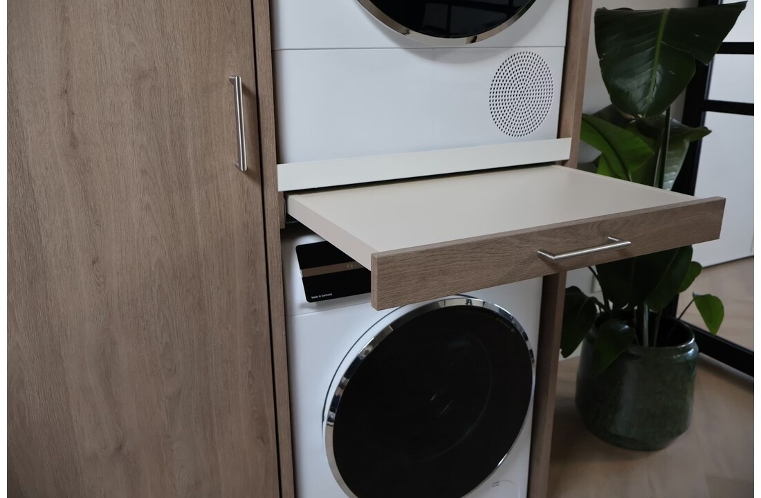 Wastoren wasmachine kast WSTT185-E Slimline 3.0 - naturel eiken.