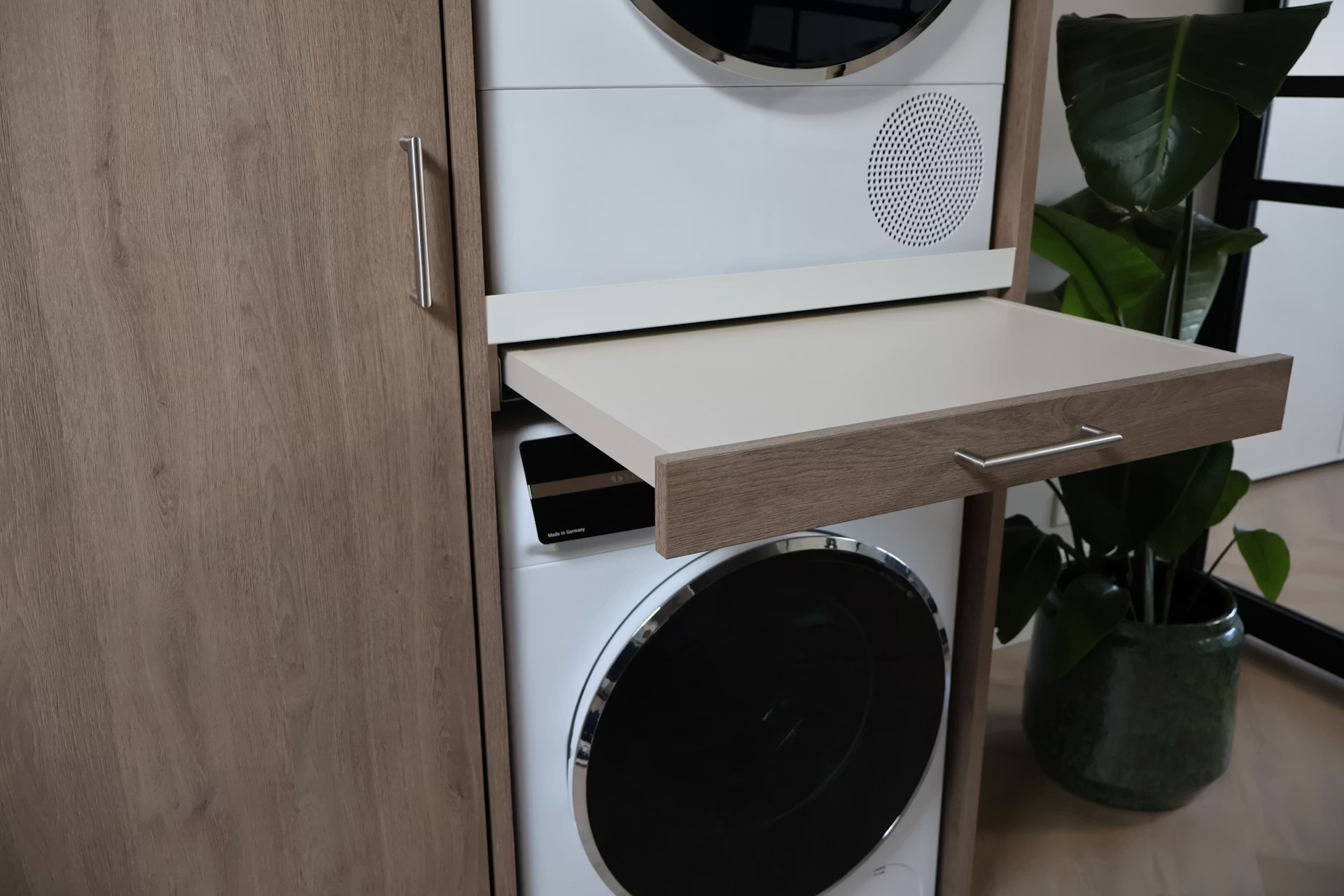 Wastoren wasmachine kast WSTT185-E Slimline 3.0 - naturel eiken.