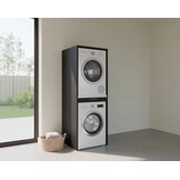 Wastoren wasmachine kast WSTT185-S Slimline 3.0  - zwart eiken.