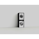 Wastoren wasmachine kast WSTT185-S Slimline 3.0  - zwart eiken.