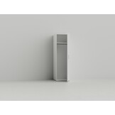 Wastoren hoge opbergkast WSCH207-60  - wit.