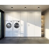 Wastoren hoge opbergkast WSCH207-60  - wit.