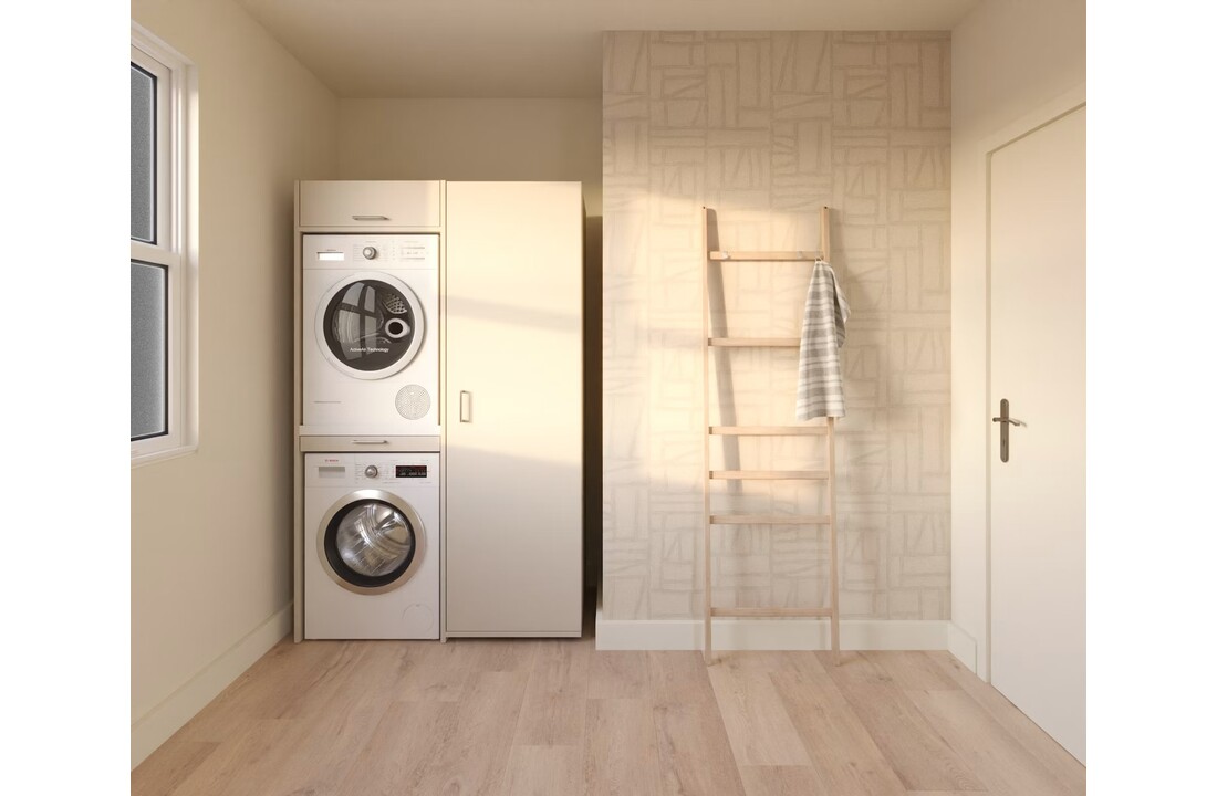 Wastoren hoge opbergkast WSCH207-60-K - beige.