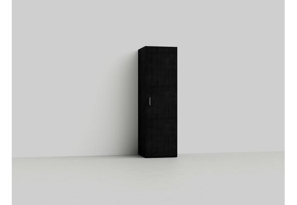 Wastoren hoge opbergkast WSCH207-60-S  - zwart eiken.