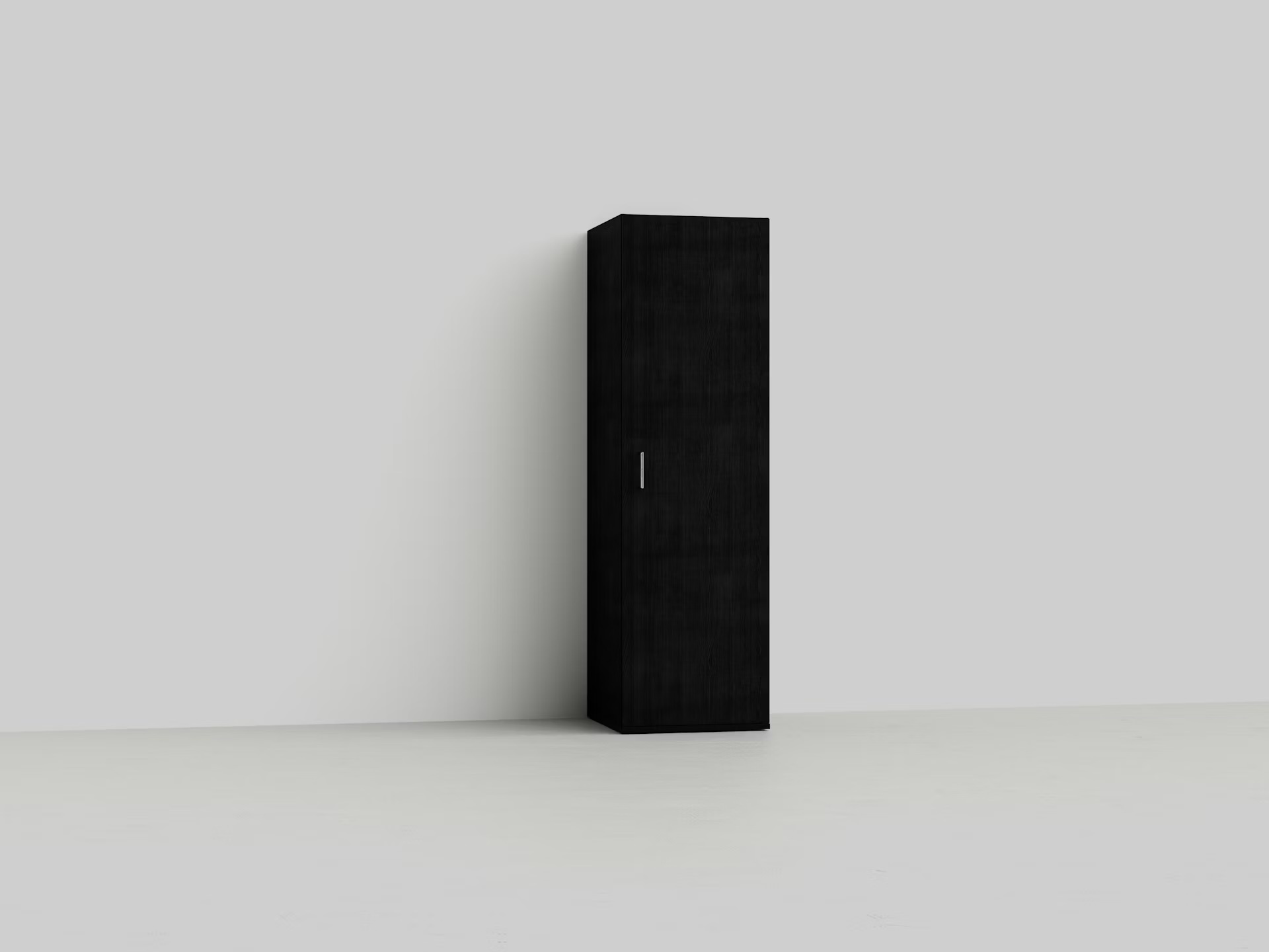 Wastoren hoge opbergkast WSCH207-60-S  - zwart eiken.