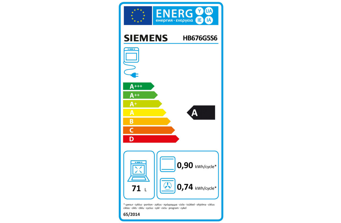 Siemens HB676G5S6 - Inbouw oven