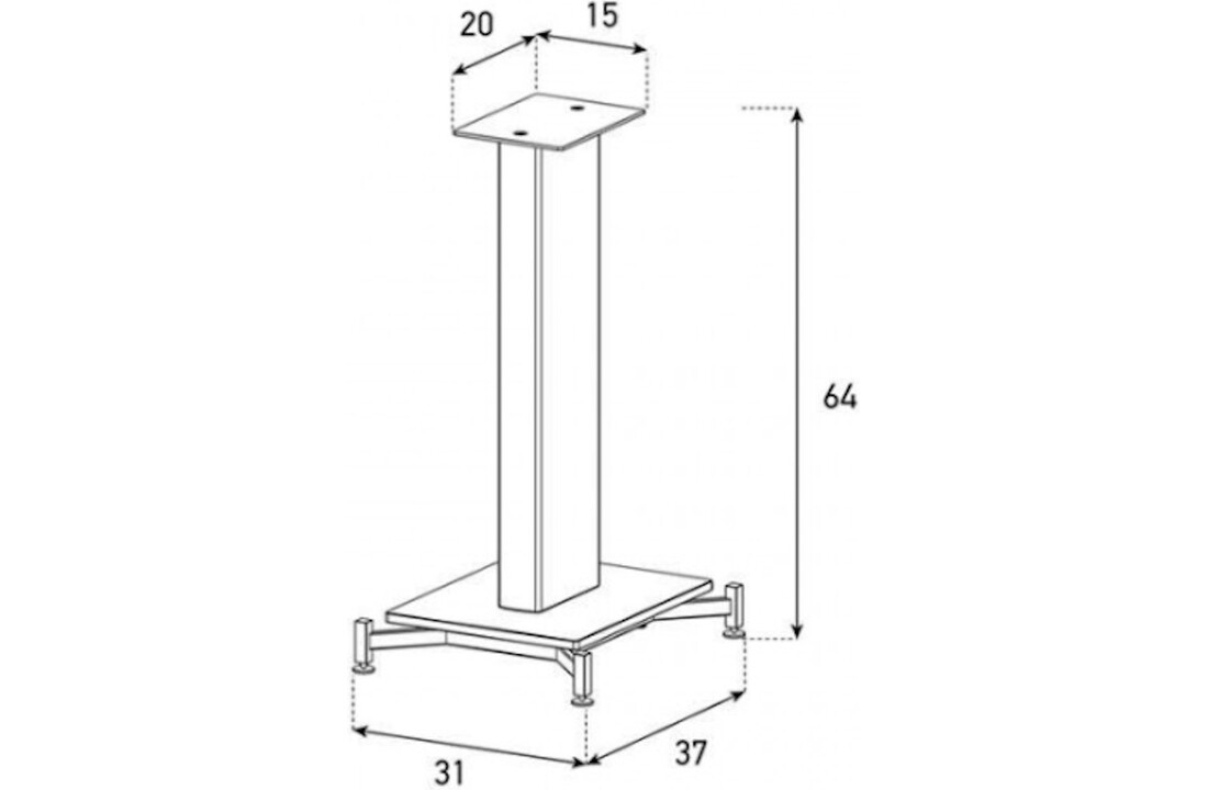 Sonorous SP600 Speakerstand - Speakerstandaard