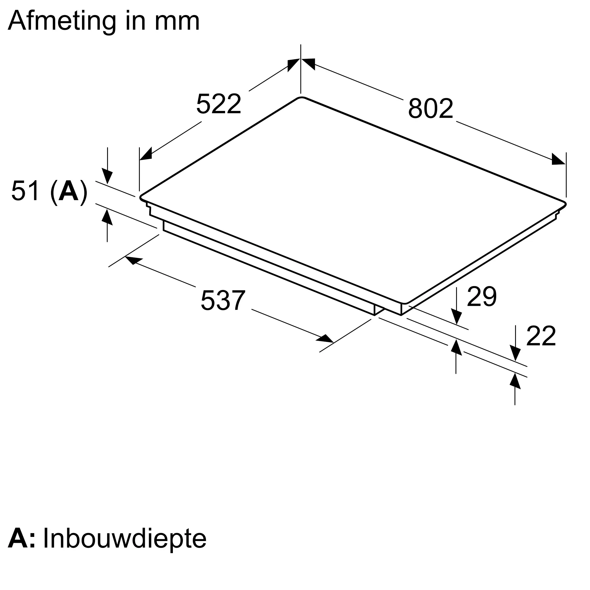 Bosch PVW81CHB1E Serie 6 - Inbouw inductiekookplaat 80 cm.