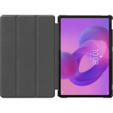 Just in Case Lenovo Idea Tab TriFold Smart Book Case Zwart - Tablethoes
