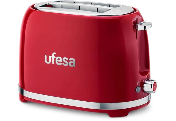 Ufesa Classic PinUp Rood - Broodrooster