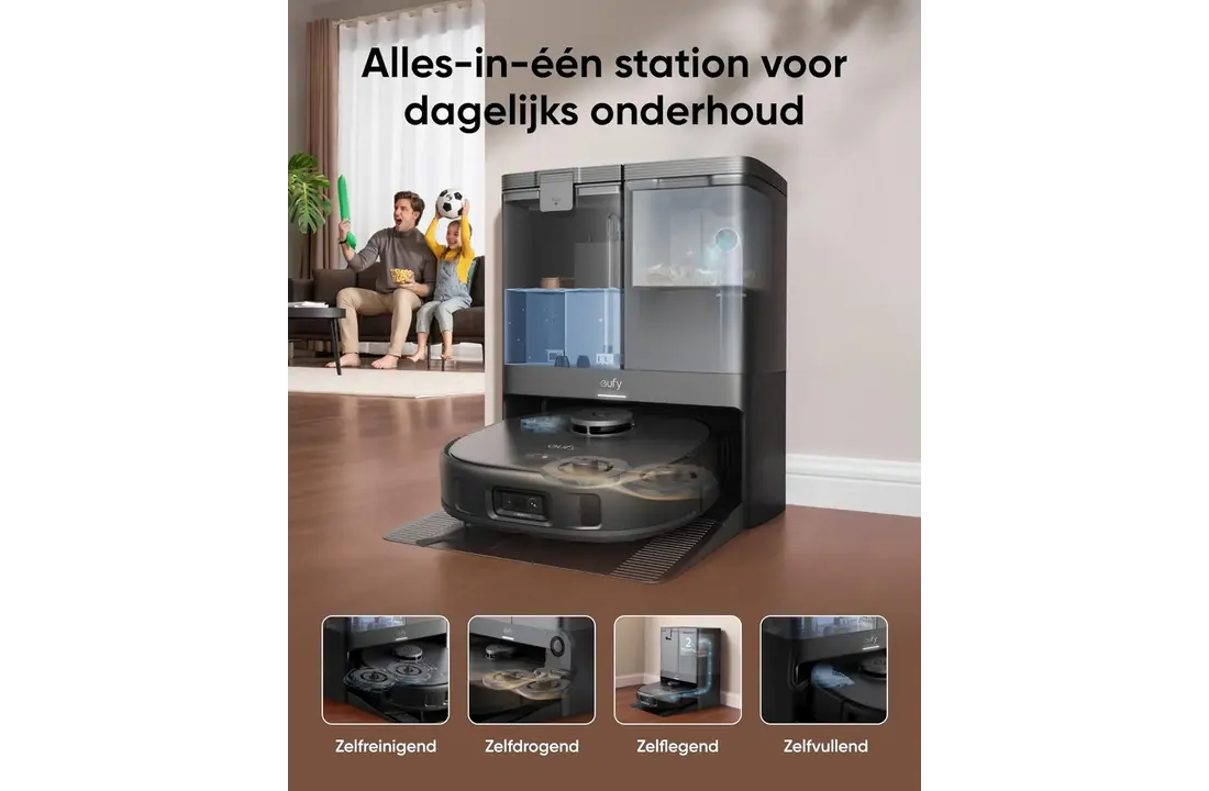 Eufy Vacuum Omni Black X10 Pro - Robotstofzuiger.