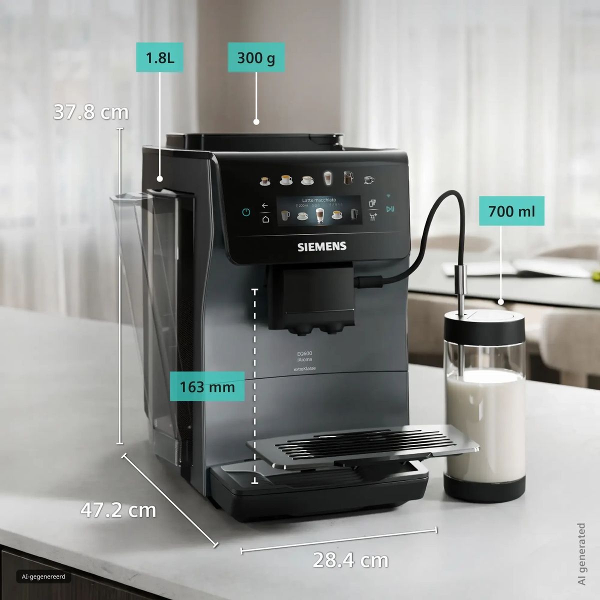 Siemens TP603EF6 EQ600 iAroma extraKlasse - Koffiemachine