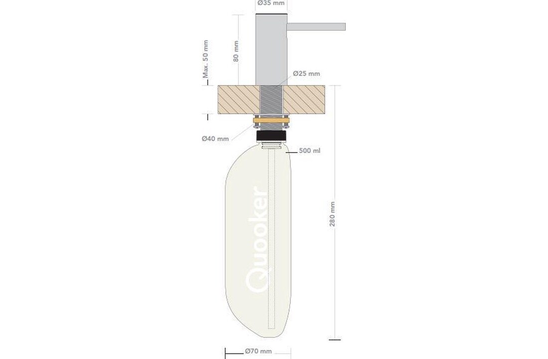 Quooker ZPNRVS Nordic zeeppomp RVS