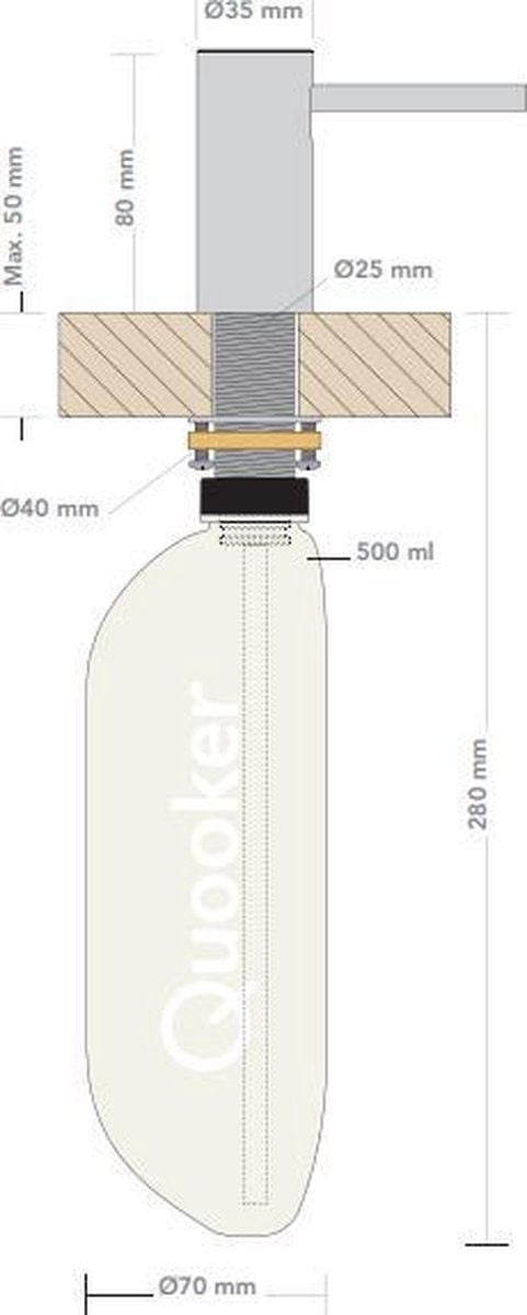 Quooker ZPNRVS Nordic zeeppomp RVS