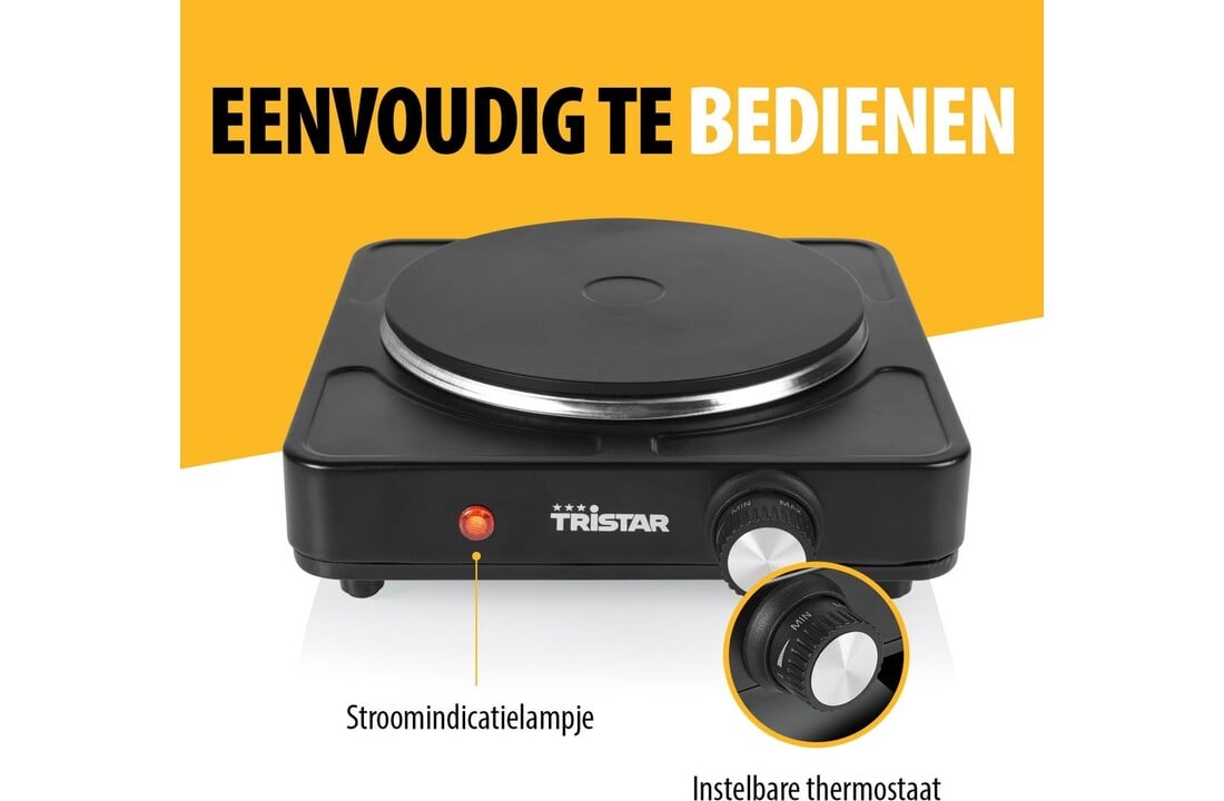 Tristar KP-6151 - Vrijstaande kookplaat