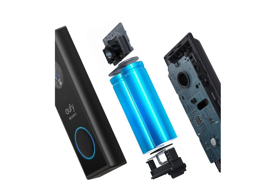 Eufy S220 Video Doorbell 2K (Batterij) + Homebase 2 - Deurbel